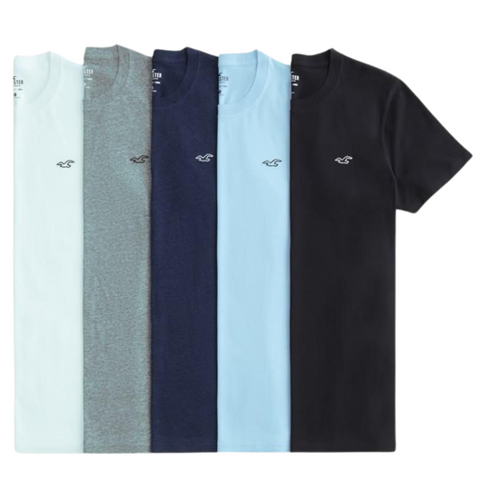 Hollister Icon Crew T-Shirt 5-Pack