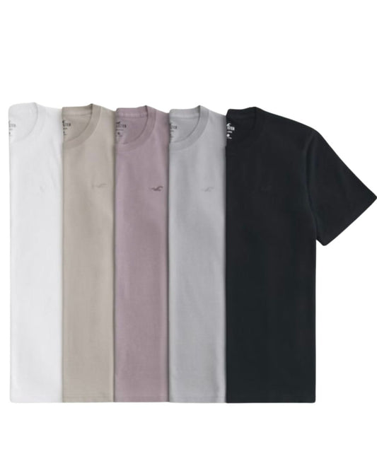 Hollister Icon Crew T-Shirt 5-Pack