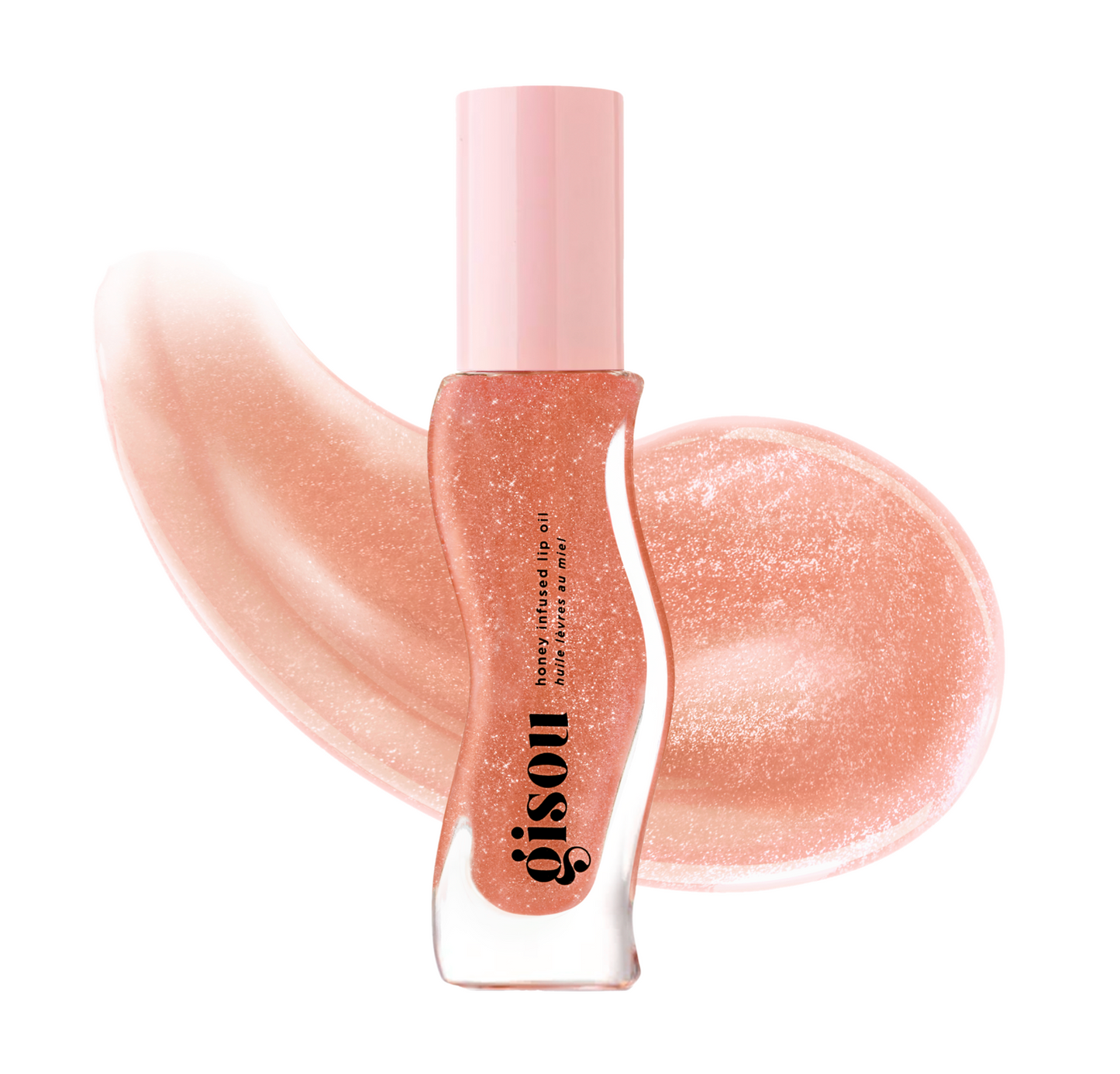 Gisou - Honey Infused Hydrating Lip Oil | Glazed Plum - sheer nude shimmer