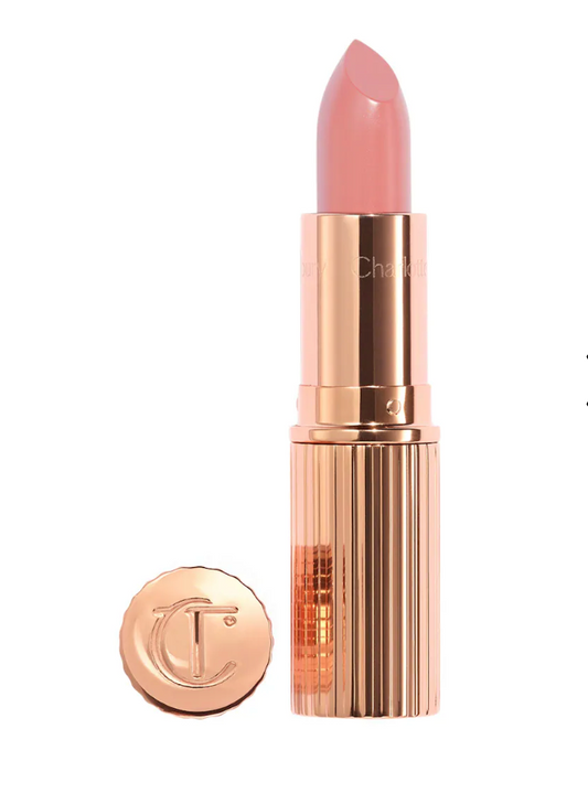 Charlotte Tilbury K.I.S.S.I.N.G Satin Shine Lipstick | Pillow Talk Fair - cool nude pink