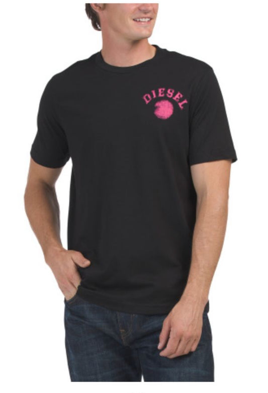 DIESEL Pink Graphic TEE