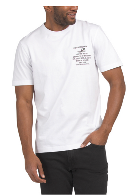 DIESEL Graphic Crew Neck Tee