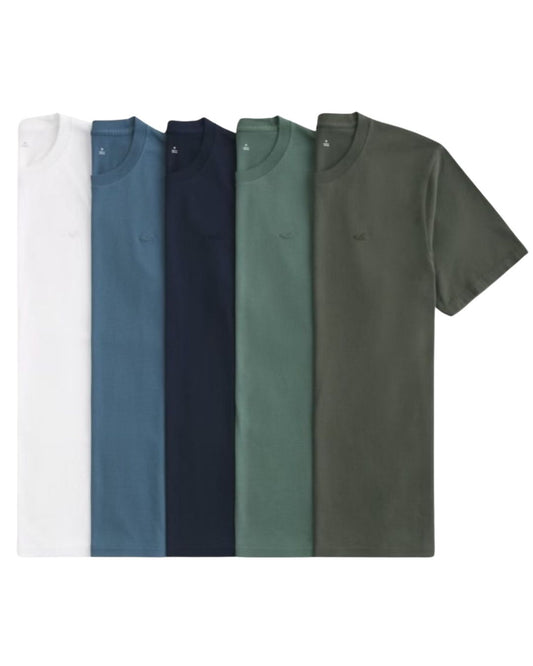 Hollister Icon Crew T-Shirt 5-Pack