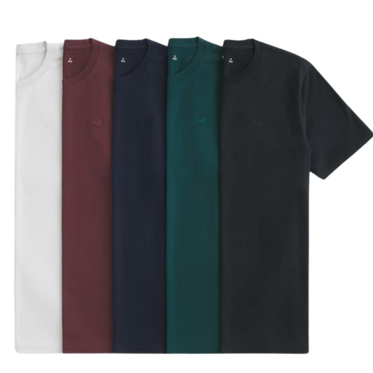 Hollister Icon Crew T-Shirt 5-Pack
