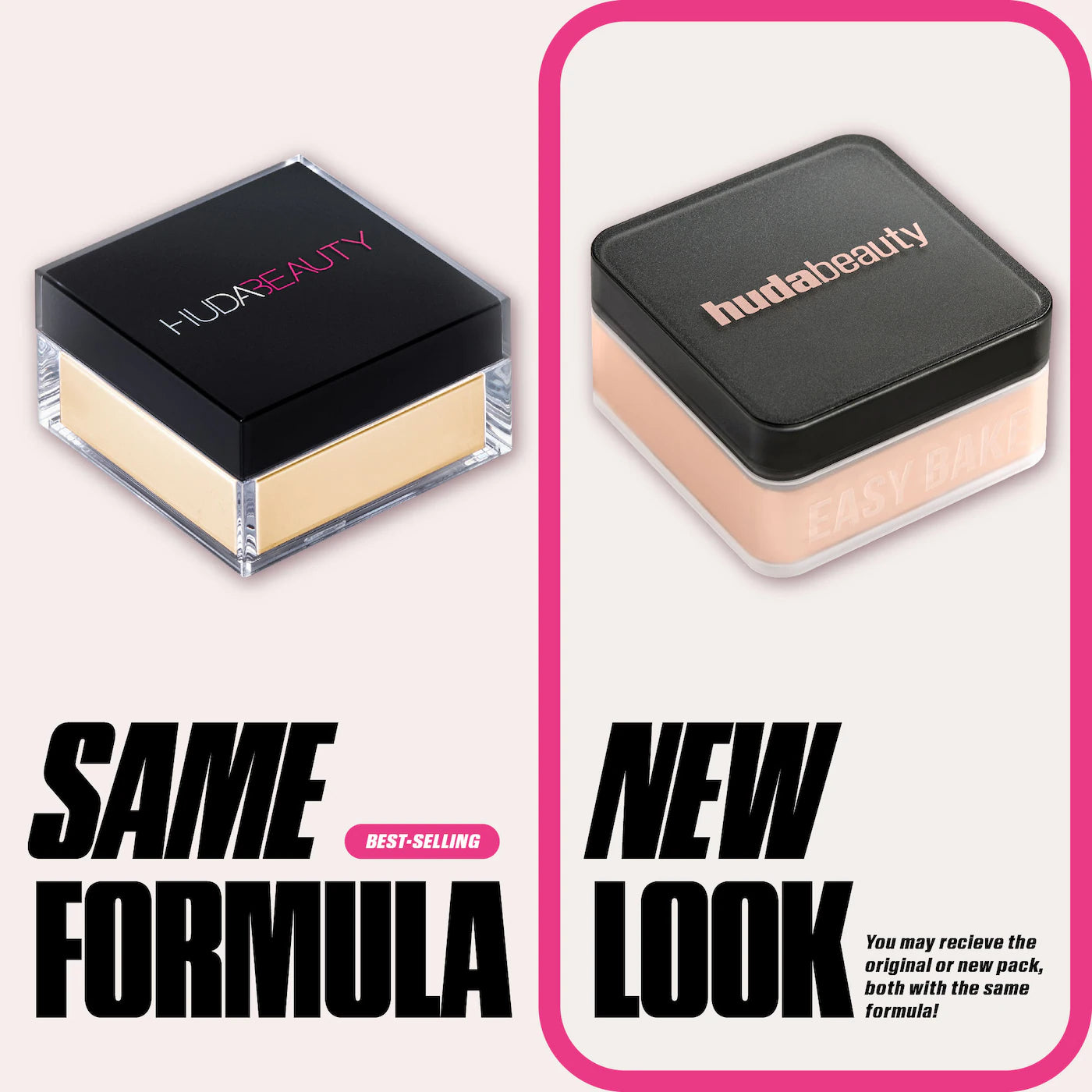 HUDA BEAUTY Easy Bake Blurring Loose Baking & Setting Powder | Cherry Blossom Cake