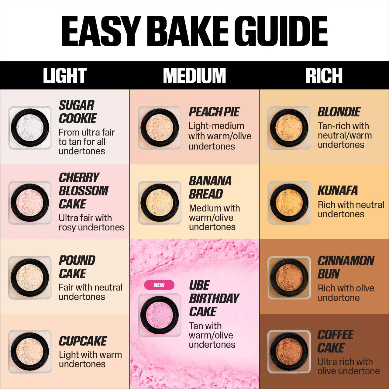 HUDA BEAUTY Easy Bake Blurring Loose Baking & Setting Powder | Cherry Blossom Cake