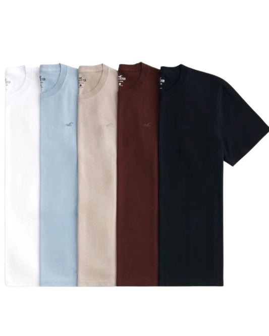 Hollister Icon Crew T-Shirt 5-Pack