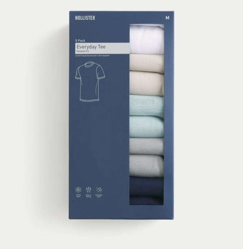 Hollister Everyday Tee 5-Pack