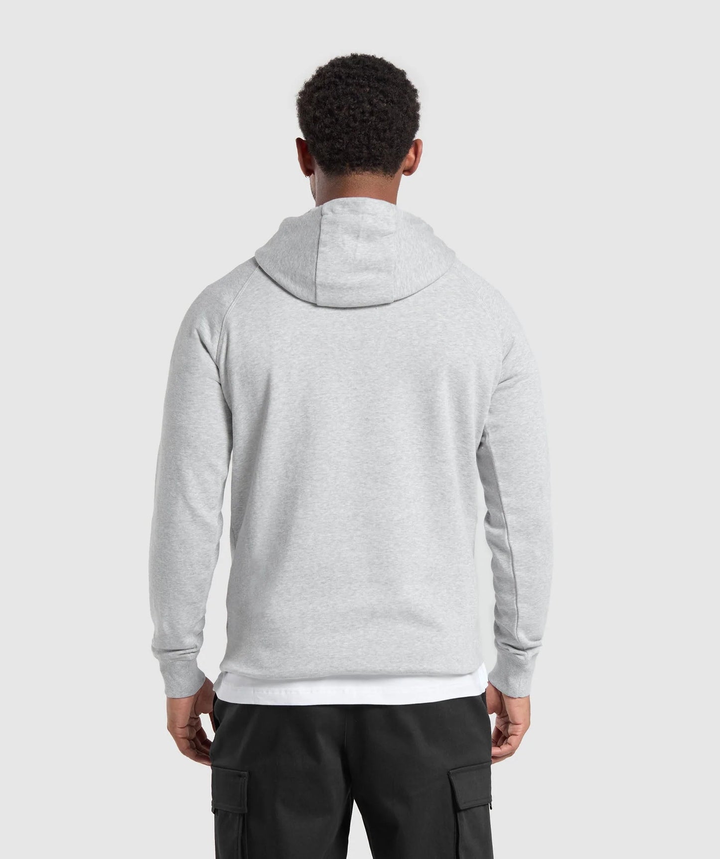 Gymshark Crest Hoodie | Light Grey Marl