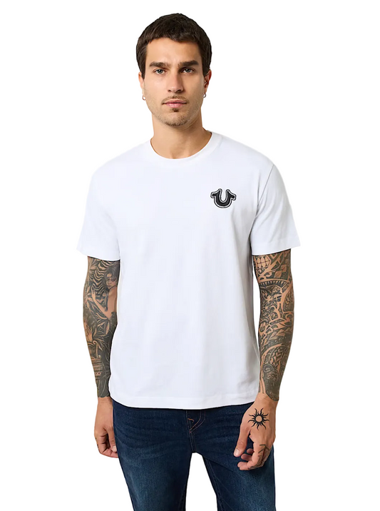 TRUE RELIGION HEAVYWEIGHT TEE CHARCOAL