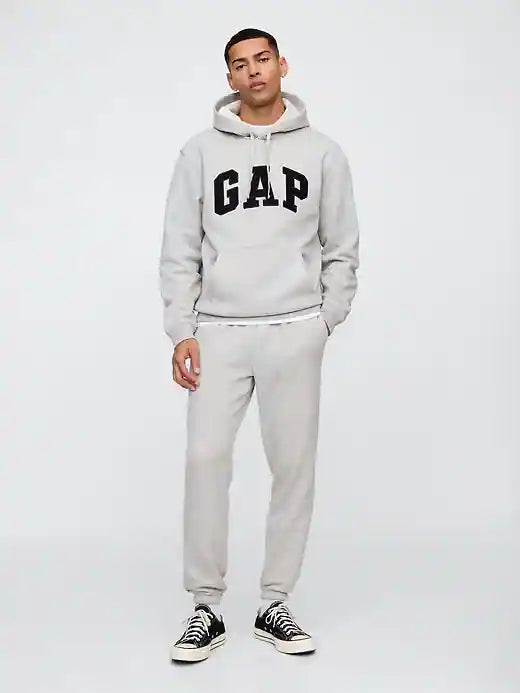Relaxed GAP Logo Hoodie | Light Gray