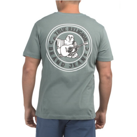 True Religion Buddha Logo Seal T-Shirt - Balsam Green