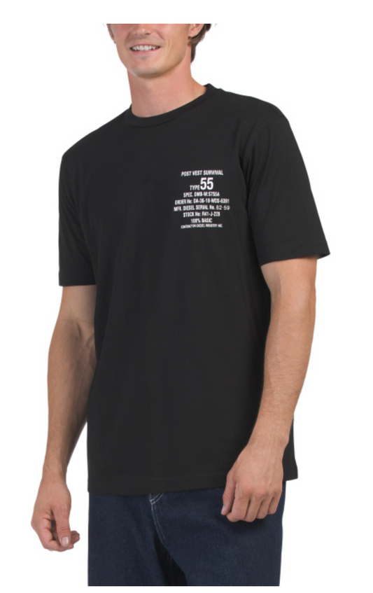 DIESEL Graphic Crew Neck Tee