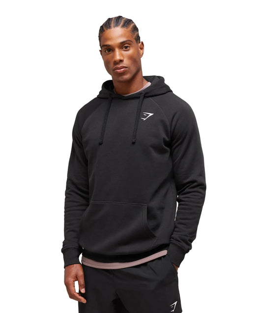 Gymshark Crest Hoodie | Black