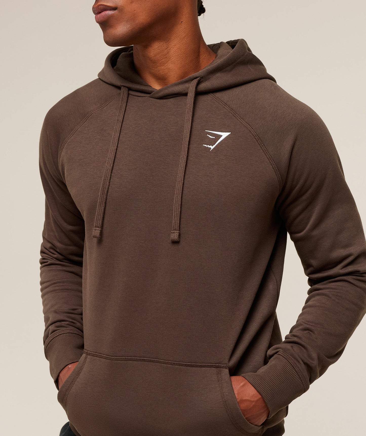Gymshark Crest Hoodie | Archive Brown