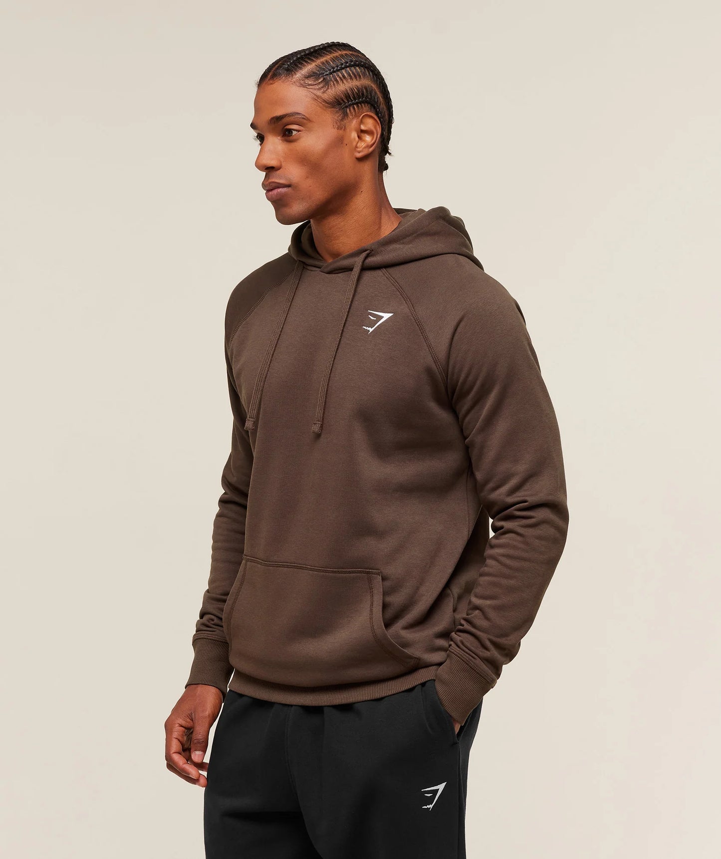 Gymshark Crest Hoodie | Archive Brown