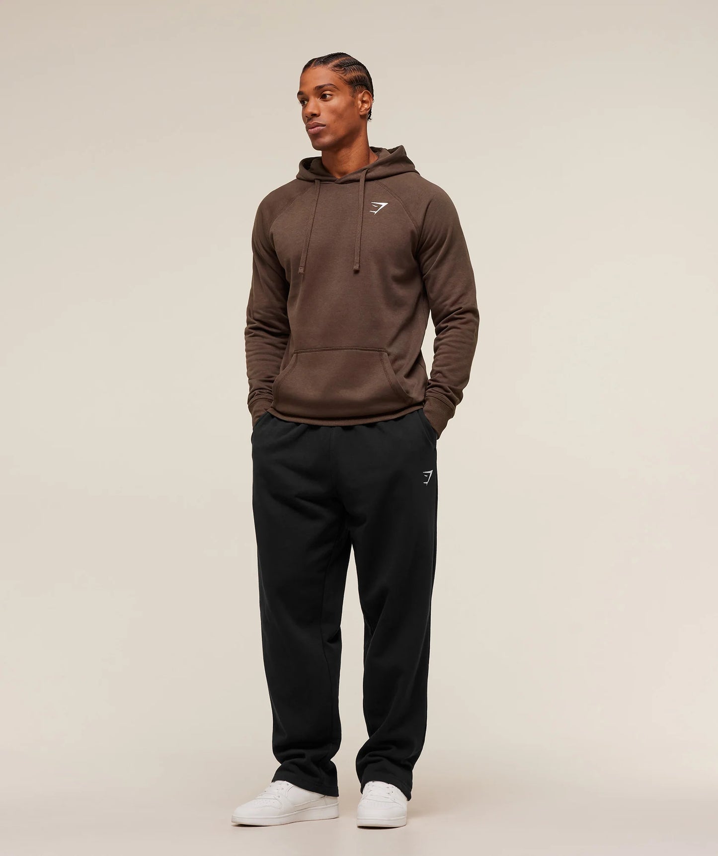 Gymshark Crest Hoodie | Archive Brown