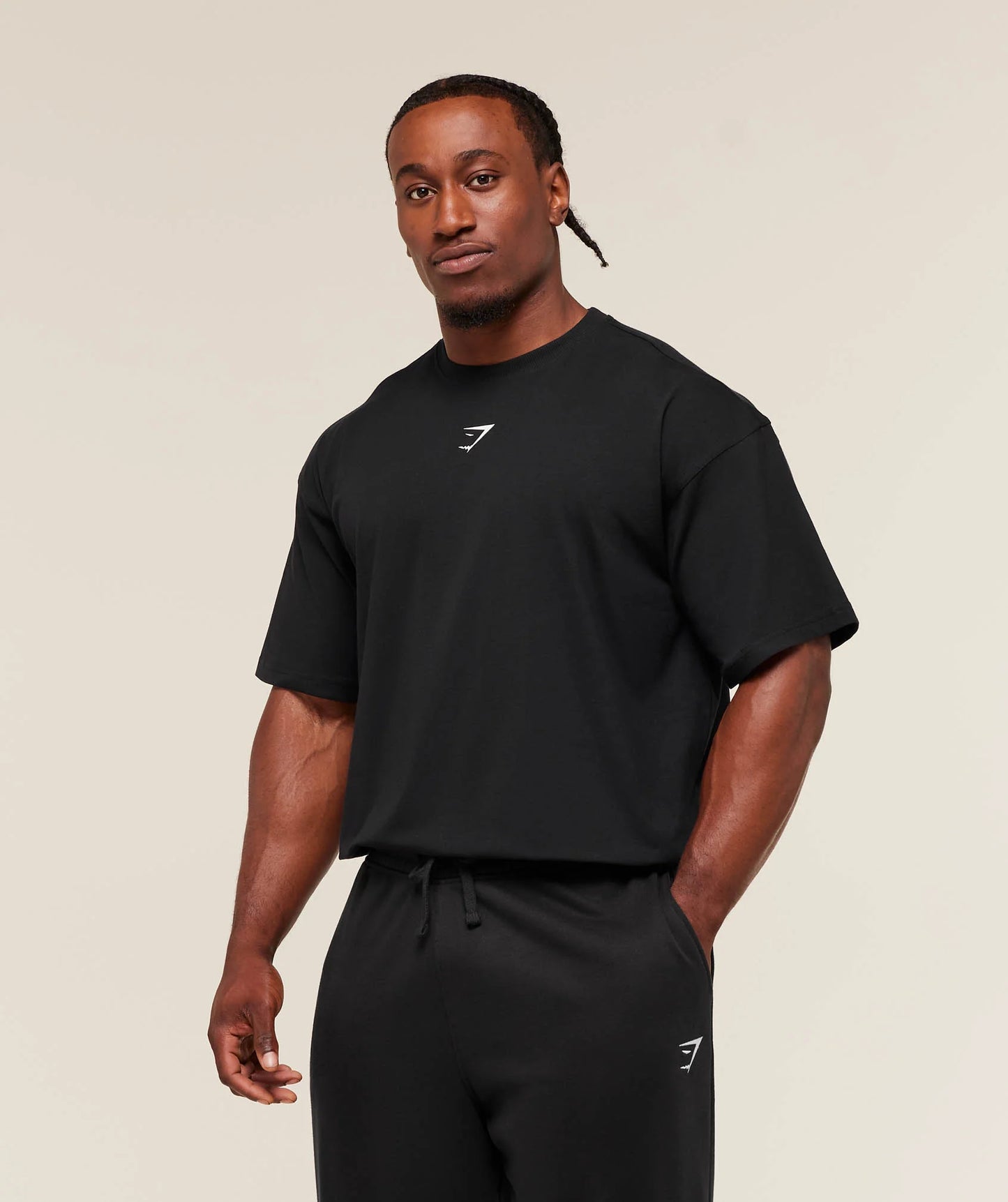 POWER T-SHIRT | Black/Oat White