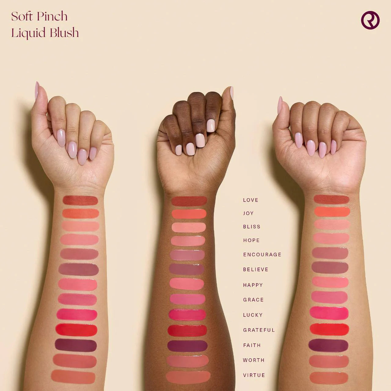 Rare Beauty - Soft Pinch Liquid Blush | Lucky - dewy hot pink