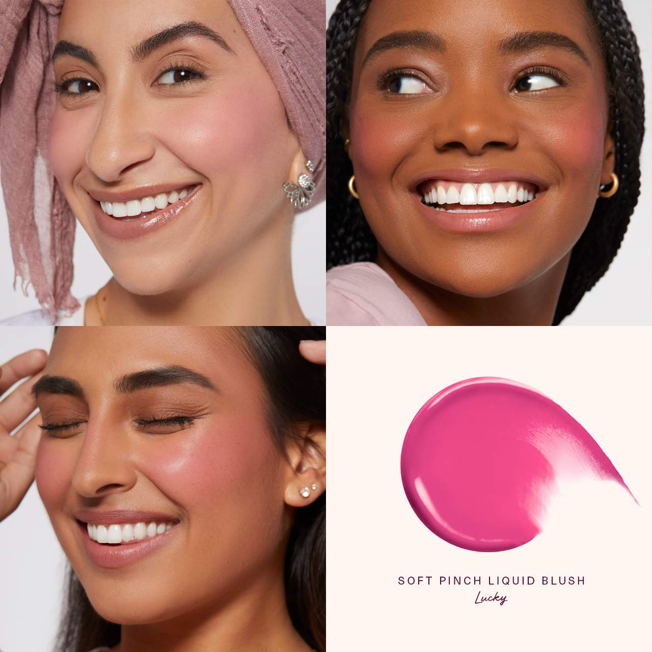 Rare Beauty - Soft Pinch Liquid Blush | Lucky - dewy hot pink
